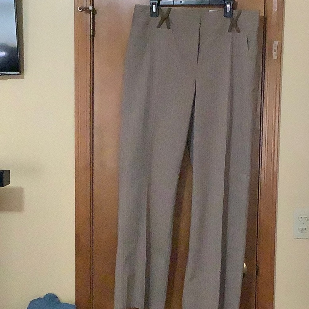 Cato Tan & Blue Strip Pants